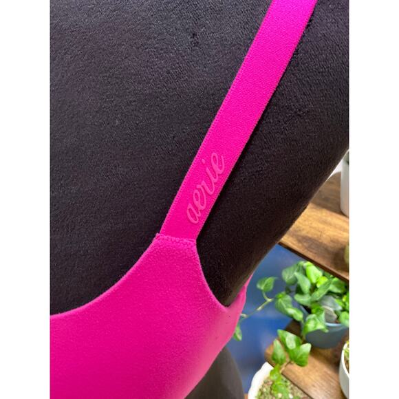 Aerie Smoothez Hot Pink Unlined No Underwire Bra - Picture 2 of 4